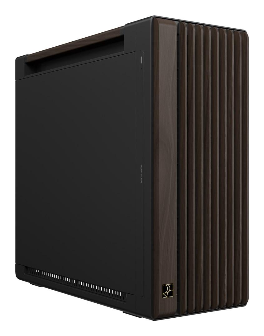 ASUS ProArt PA602 Wood Edition - Midi Tower kabinet, Modern Black/Træ, metalpanel billede