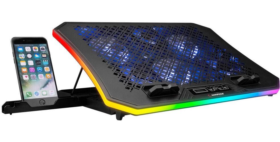 RAMPAGE METAFOR AD-RC34 køleholder til laptop 10"-19" med RGB