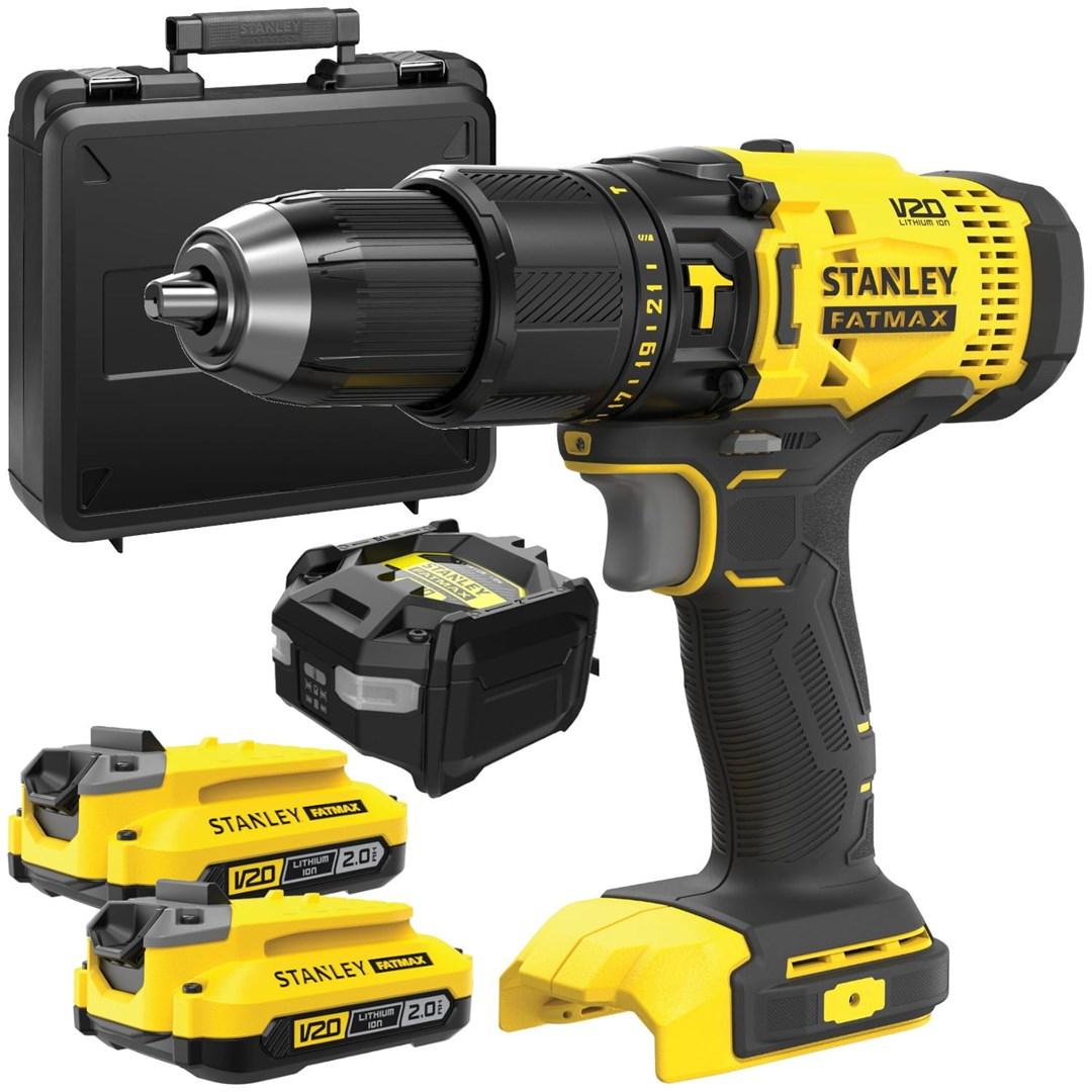 STANLEY FATMAX SFMCD711D2K bore-/skruemaskine 18 V - 2×2,0 Ah, kuffert billede