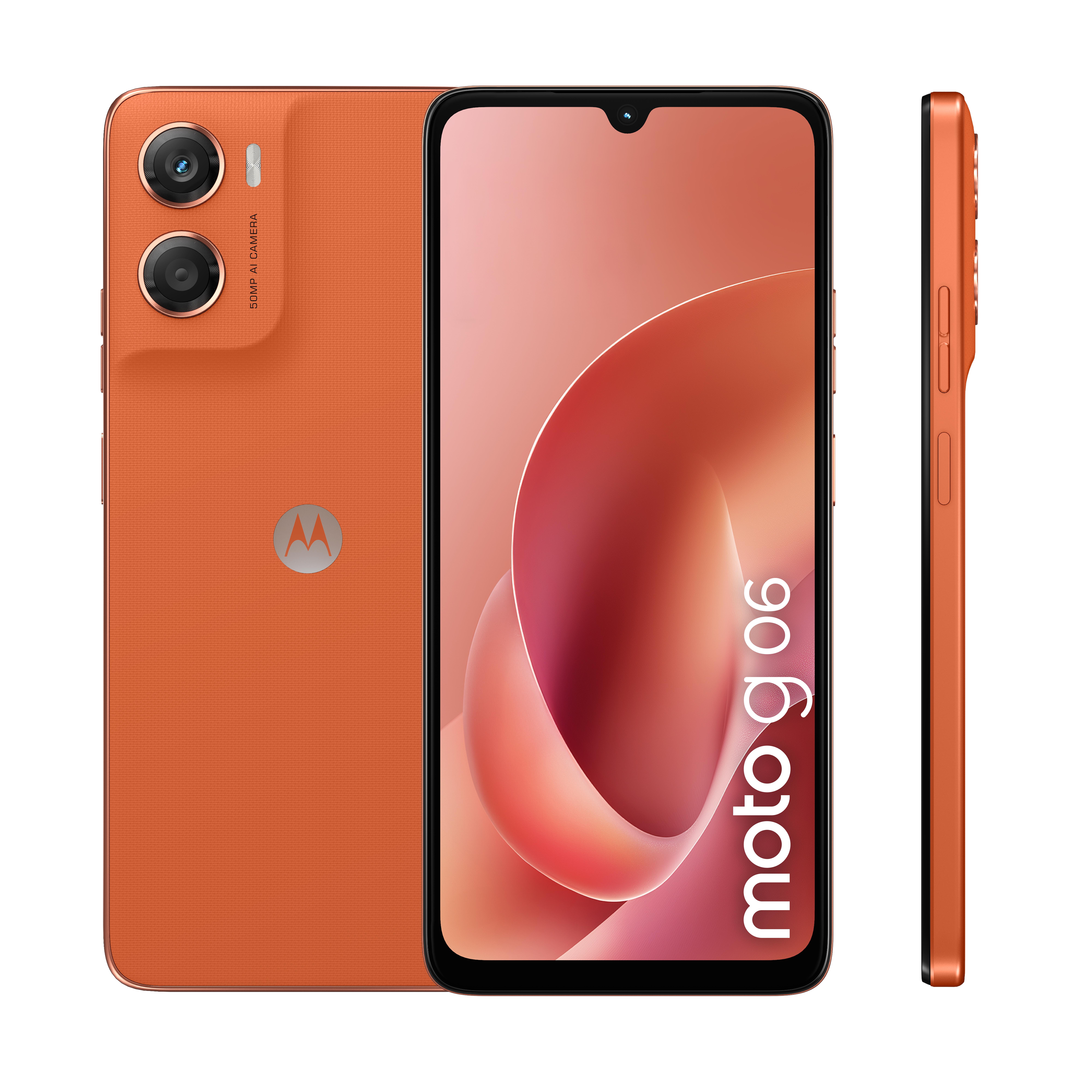 Motorola moto g06 6,88" 4/256 GB - Orange smartphone billede