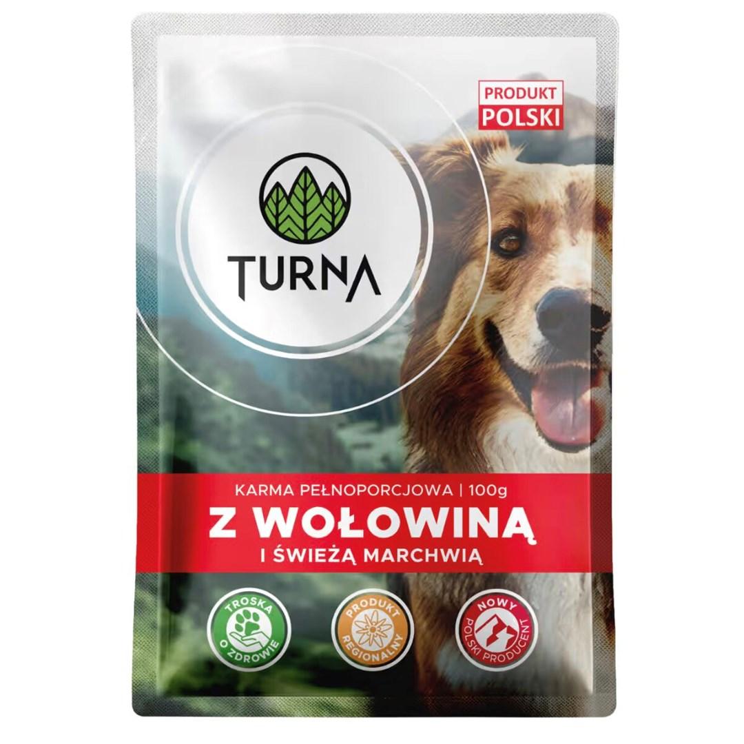TURNA vådfoder til hund med oksekød - 100 g
