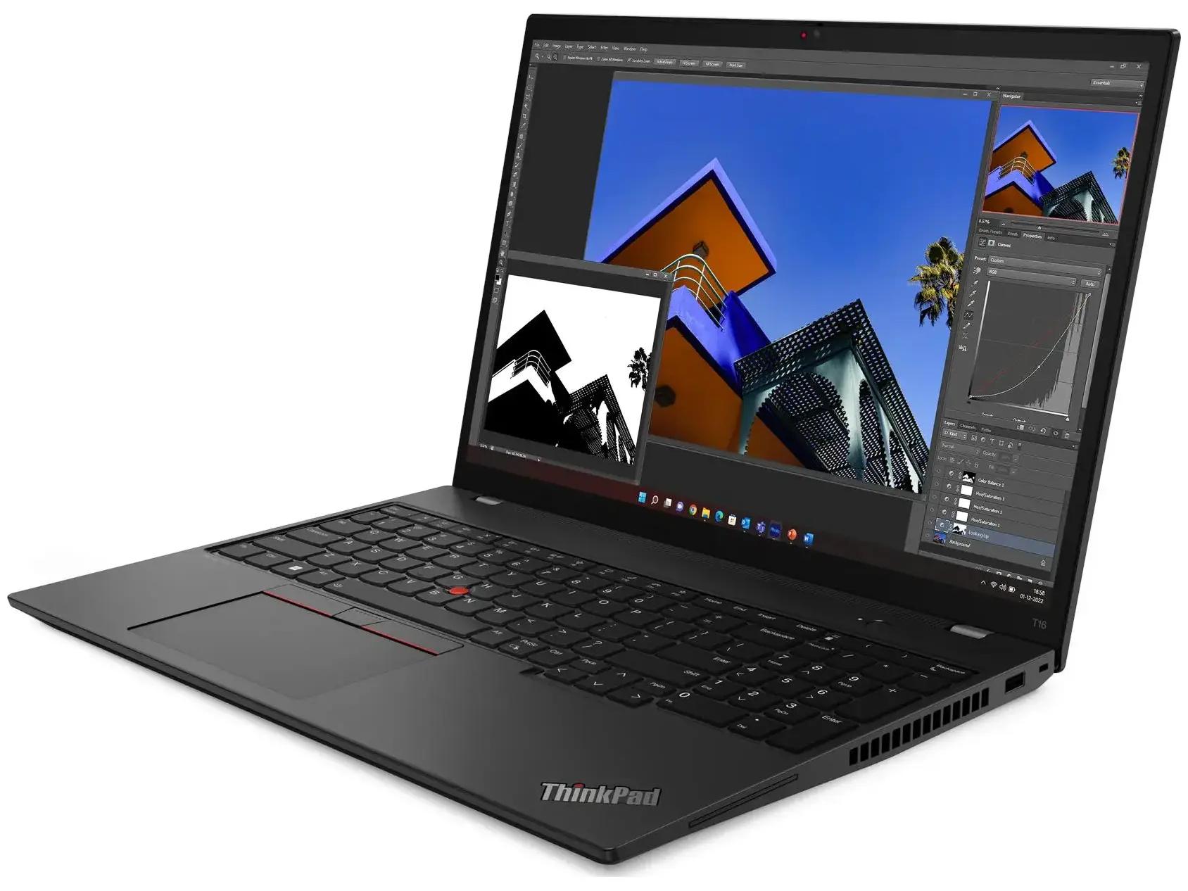 Lenovo ThinkPad T16 Gen 2 (16") R7-7840U 16GB/512GB - Windows 11 Pro bærbar billede