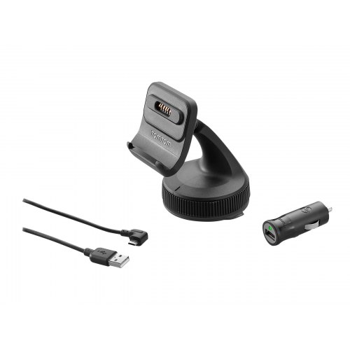 TomTom bilholder med oplader - til GO 520/5200/6200 - Sort