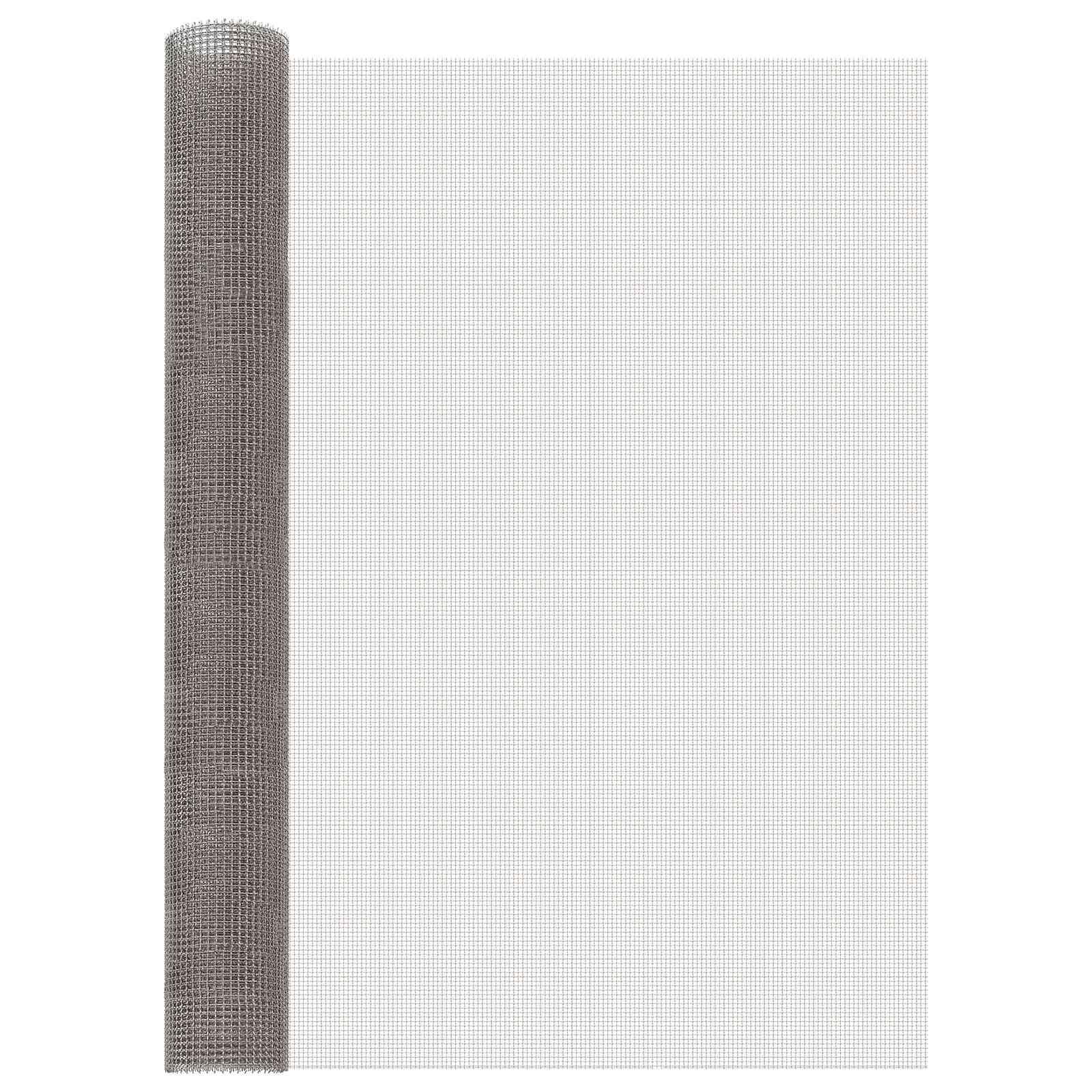Netskærm i rustfrit stål 201 - 100 × 500 cm, 3 mesh, sølv