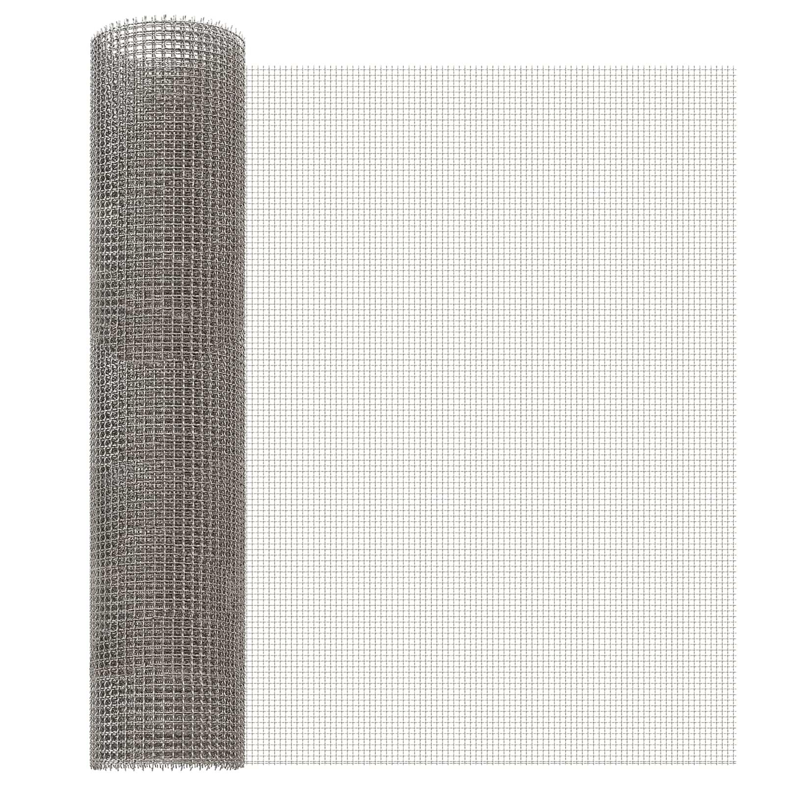 Netskærm 60 × 200 cm - rustfrit stål 201, 3 mesh, sølv