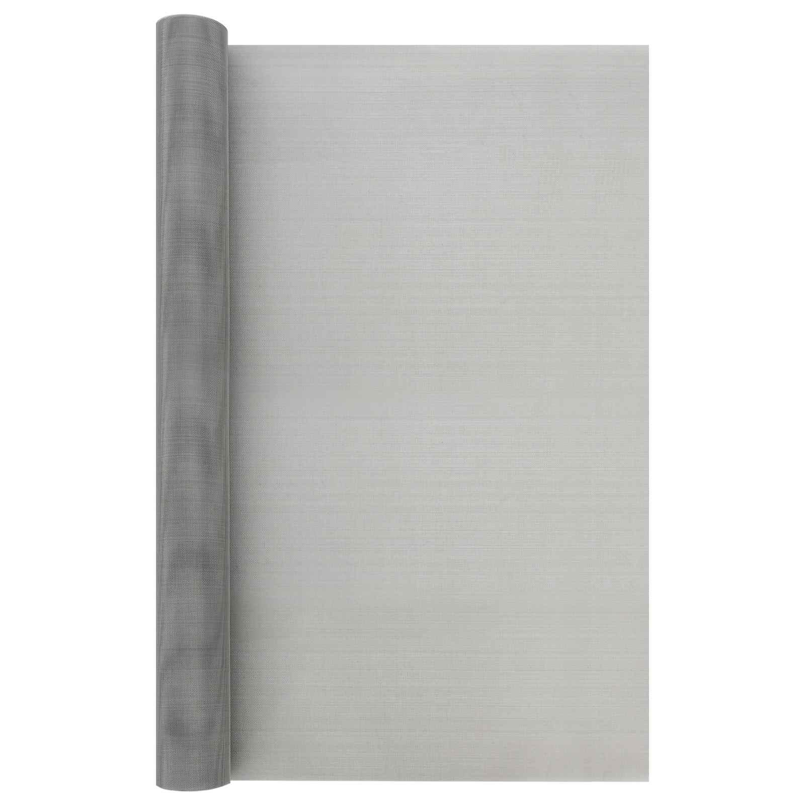 Netskærm 80 × 1.000 cm - 30 mesh i rustfrit stål 201, sølv