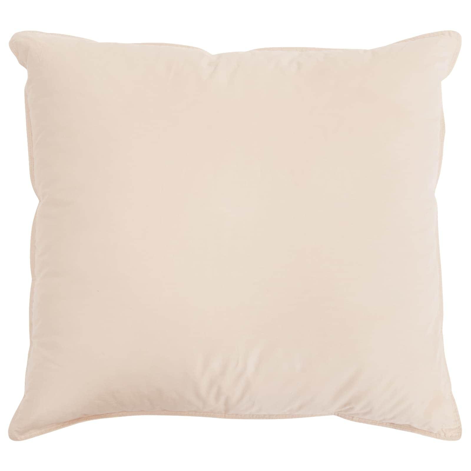 Hovedpude Beige 80 x 80 cm Kapok Fiber