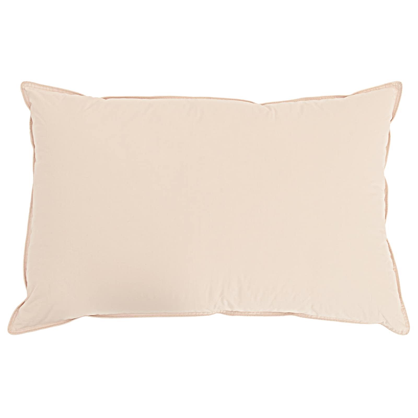 Hovedpude Beige 40 x 80 cm Kapok Fiber
