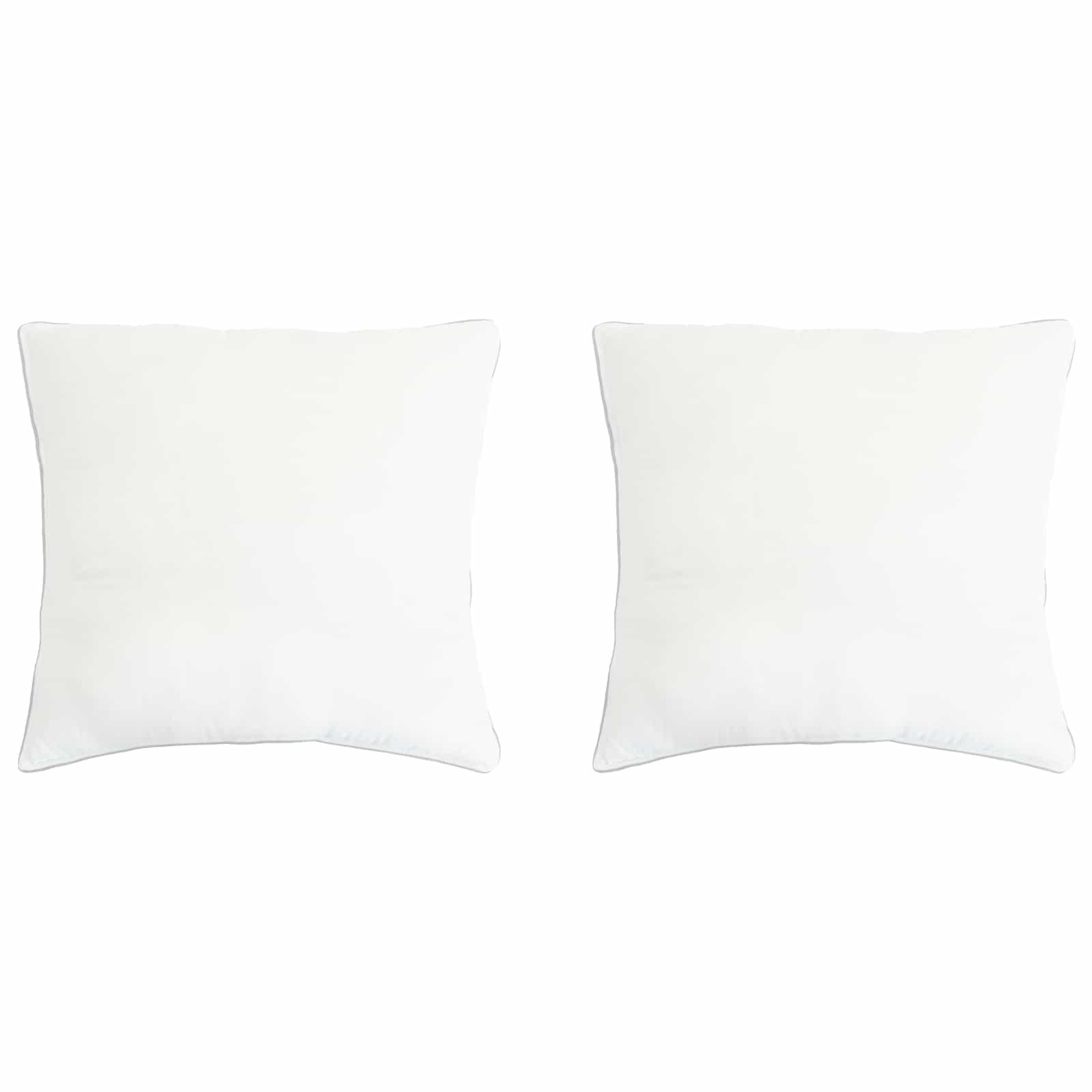 Hovedpude 2 stk Hvid 80 x 80 cm Bambusfiber