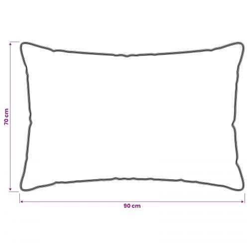 Hovedpuder 2 stk - hvid 70 × 90 cm i bambusfiber