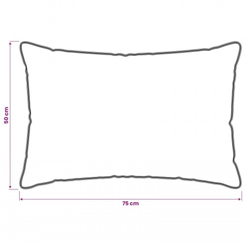Hovedpuder 2 stk - hvid 50 × 75 cm med bambusfiber