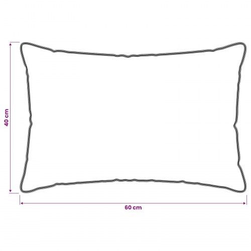 Hovedpuder 2-pak - hvid 40 × 60 cm i bambusfiber