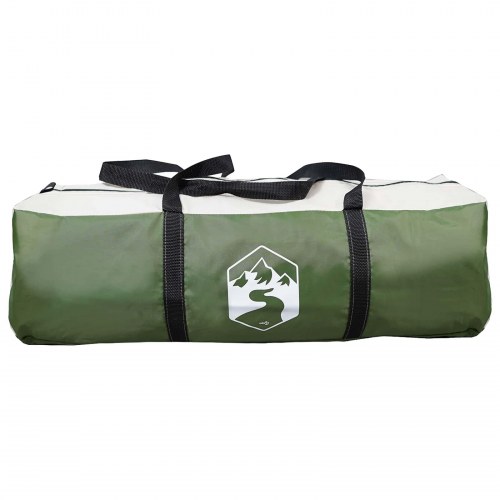 Tunneltelt med tag Grøn 427 x 305 x 205 cm Polyester og Stål
