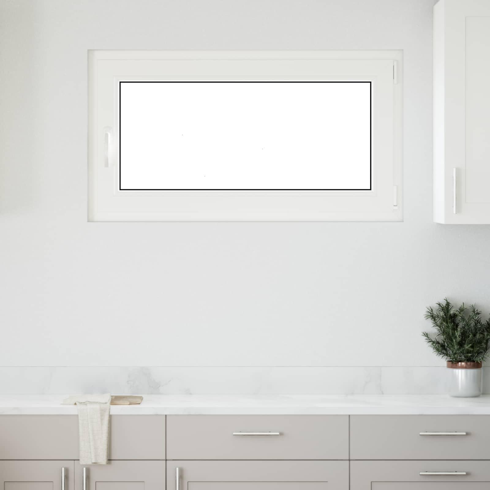 Kældervindue RISOR 110 x 70 cm PVC og glas Antracit