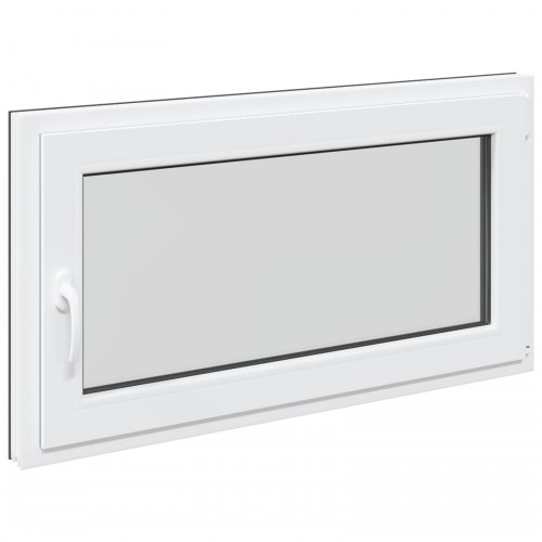 Kældervindue RISOR 110 x 70 cm PVC og glas Antracit