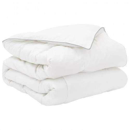 Sommerdyne i bambusfiber - hvid 135 × 220 cm, let 150 gsm
