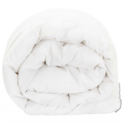 Sommerdyne i bambusfiber - hvid 135 × 220 cm, let 150 gsm