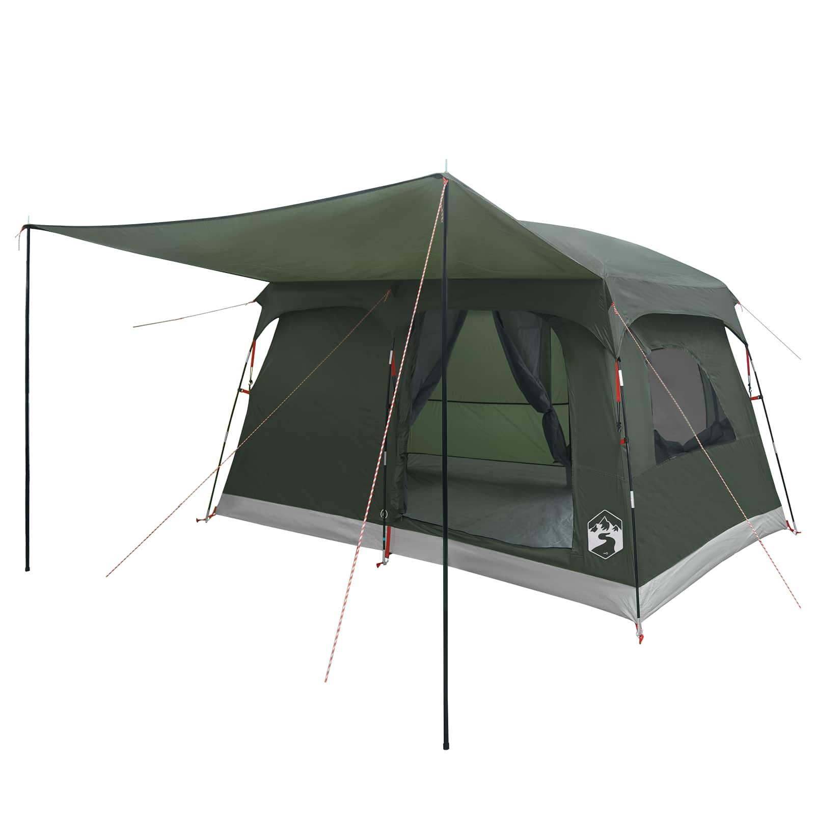 Familietelt med tag Army Grøn 380 x 260 x 190 cm Polyester