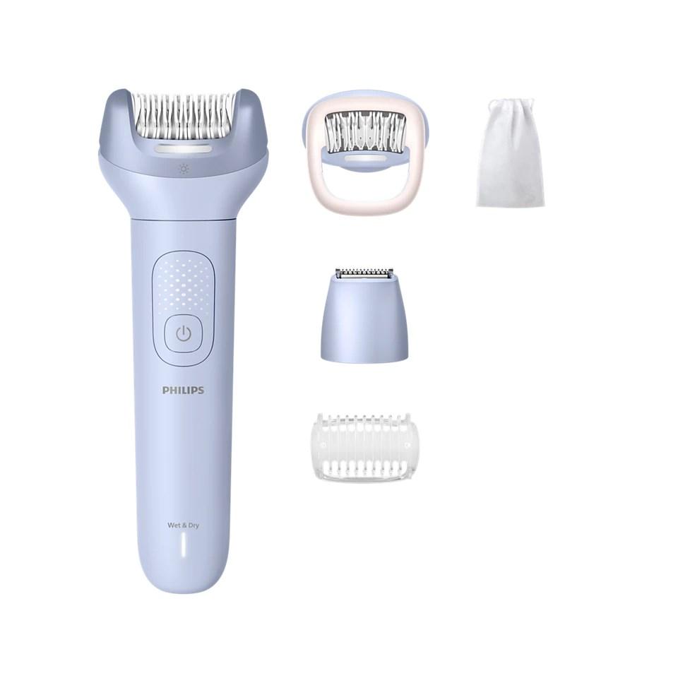Philips Series 8000 BRE711/00 epilator - 32 pincetter, Wet & Dry - Blå billede