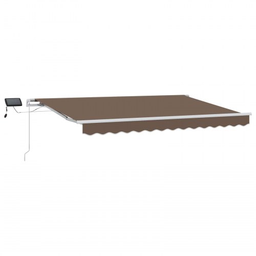 Udtrækkelig markise 350 x 250 cm - gråbrun