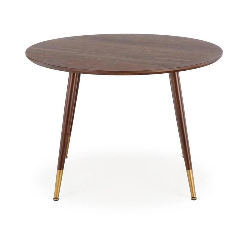 Rundt spisebord i brun - 110 × 76 × 72 cm