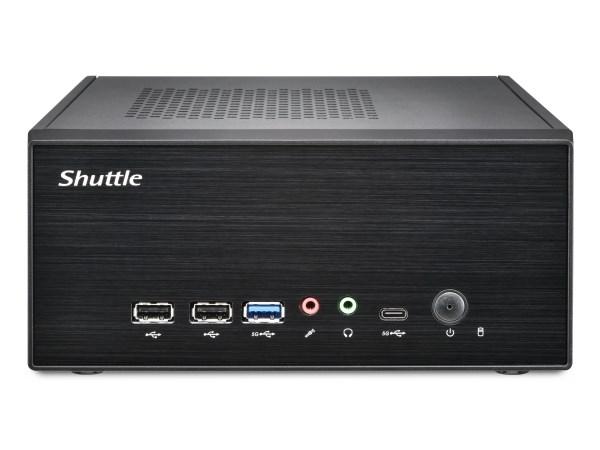 Shuttle XB860G2 slim barebone PC - SO‑DDR5, sort billede