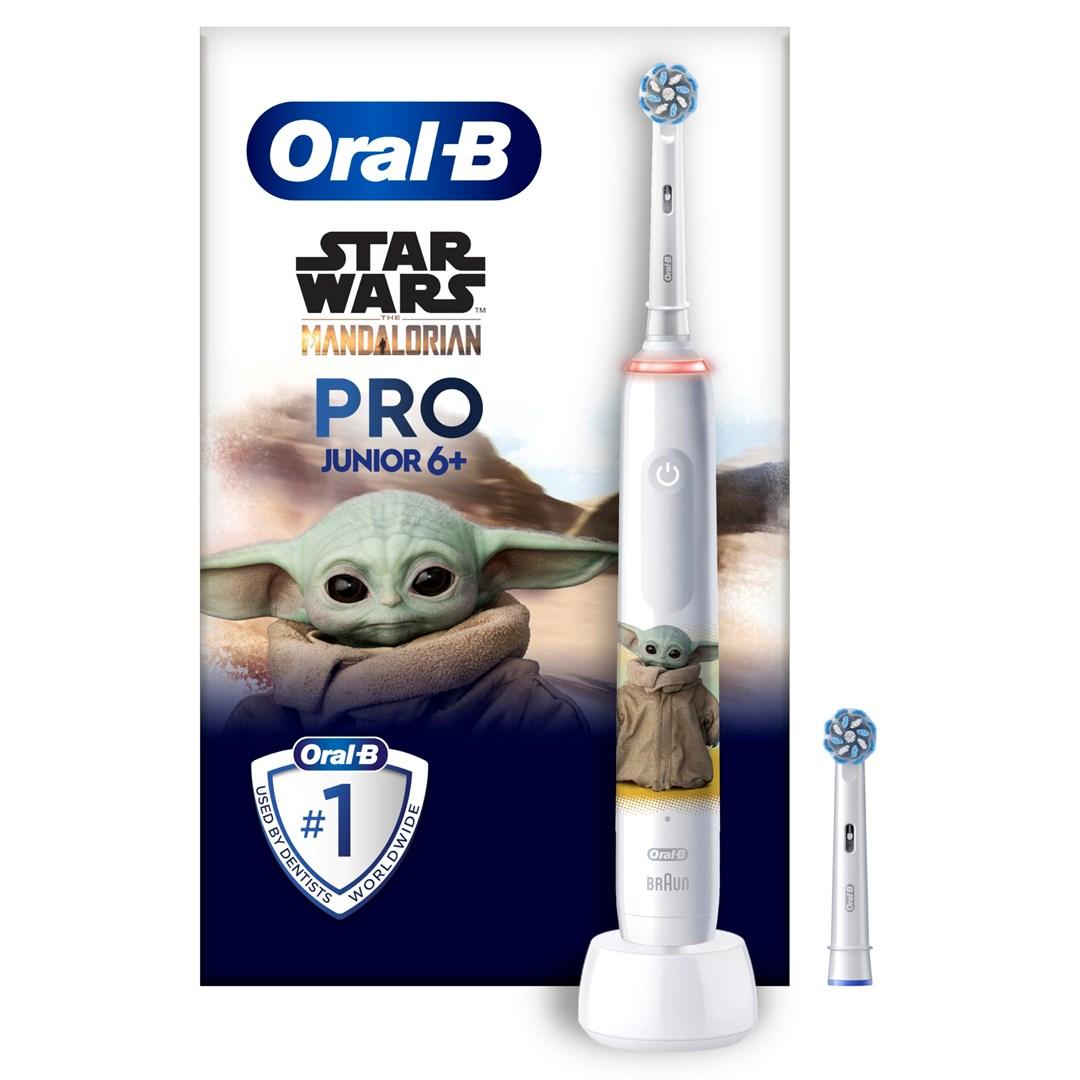 Oral-B Junior Pro elektrisk tandbørste - Star Wars Grogu (6+) billede