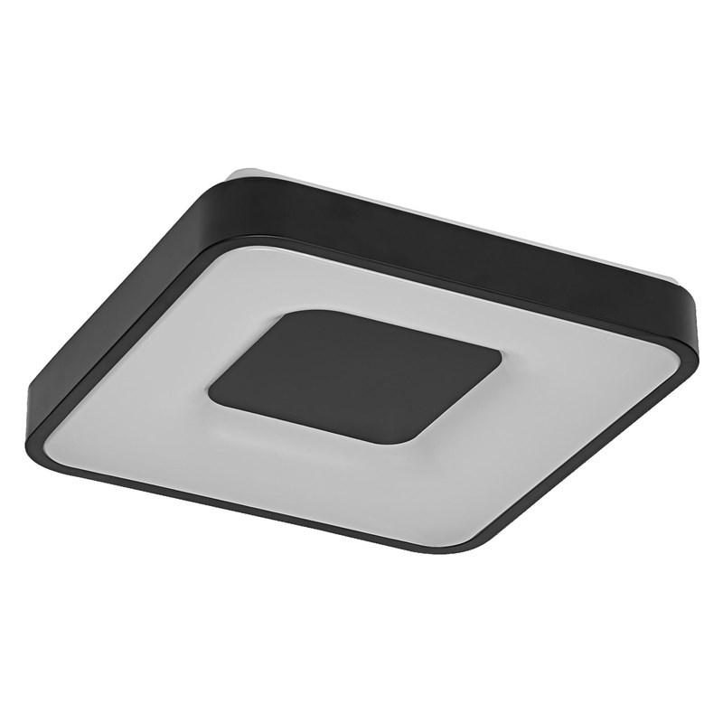 OSRAM Luminaire LED loftlampe 24 W 1.450 lm - sort/koksgrå, kvadratisk