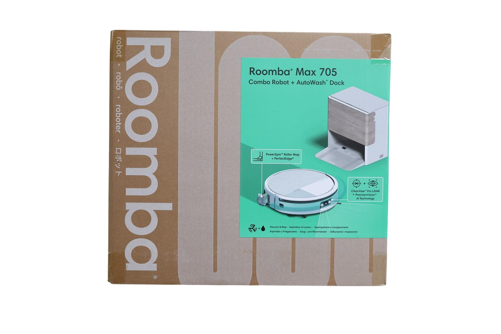 iRobot Roomba Combo Max 705 robotstøvsuger med moppe - hvid