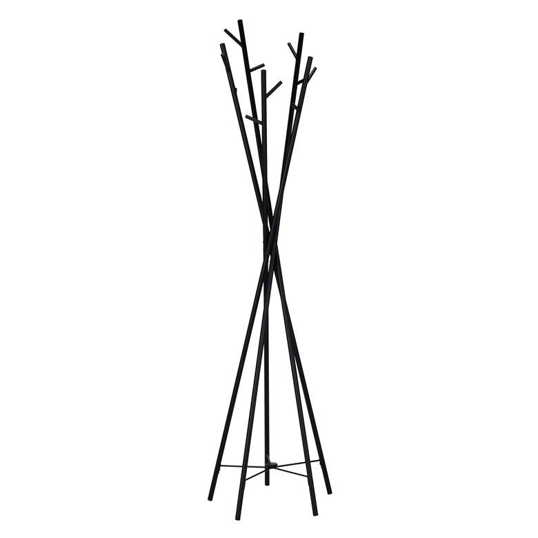 Stumtjener i metal - sort, 180 cm (W35)