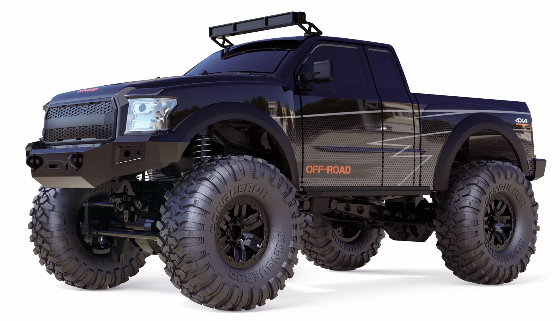 RC-bil crawler pickup - Amewi Dirt Pickup 4x4 fjernstyret billede