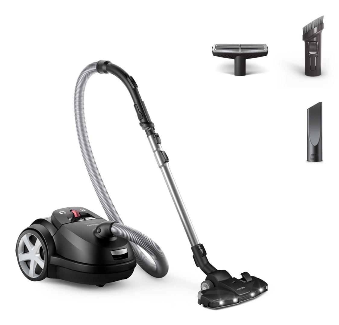 Philips 8000 Series XD8122/10 cylinderstøvsuger med pose - 900 W, 4 l, LED-mundstykke billede