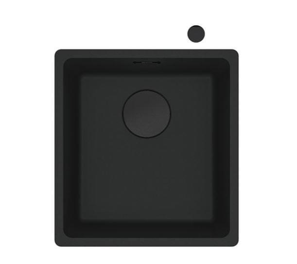 Franke MRG 210/110-37 køkkenvask - sort, 3 1/2" afløb