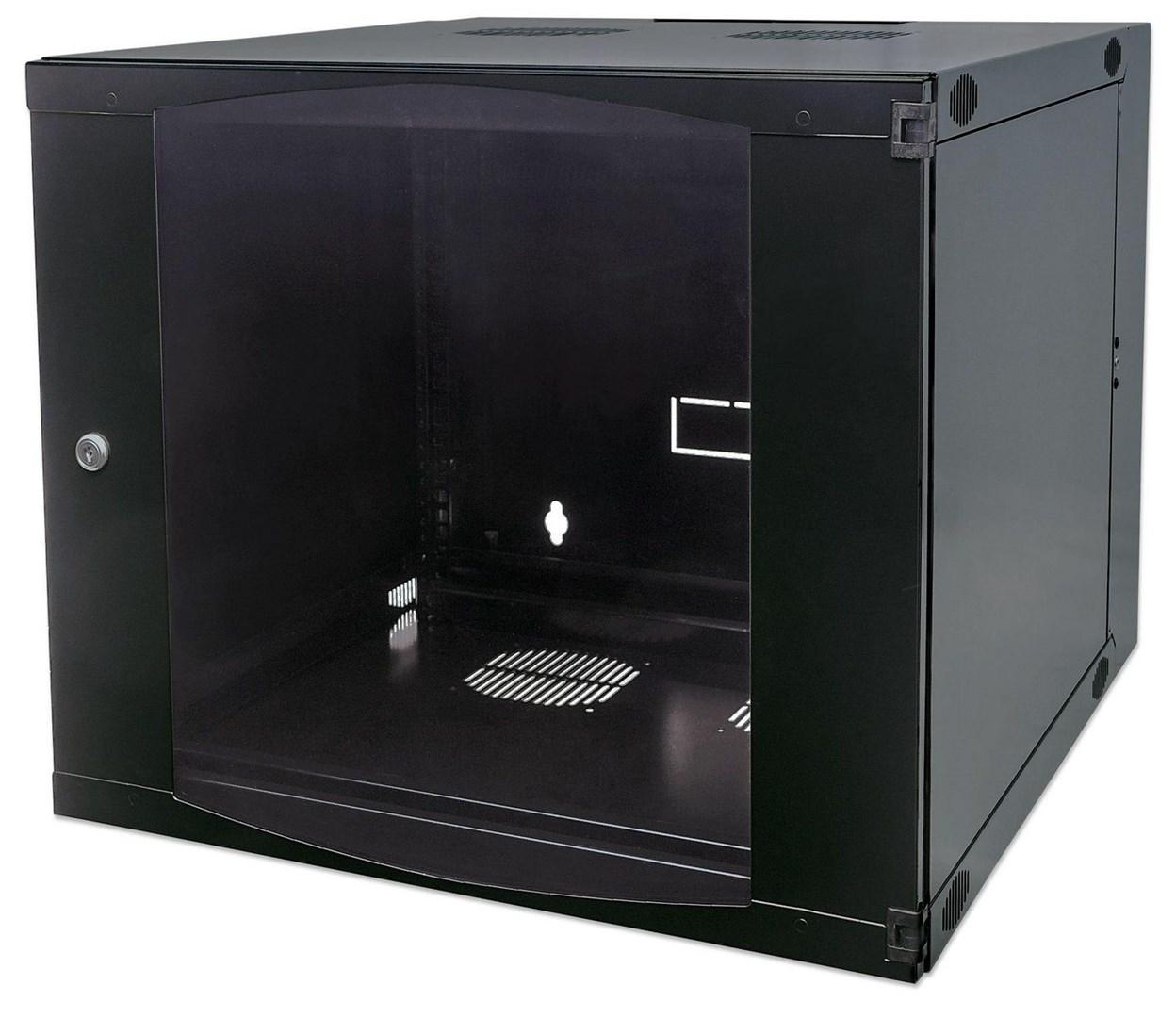 Intellinet vægskab 12U, 54 × 60 cm - svingramme, sort billede