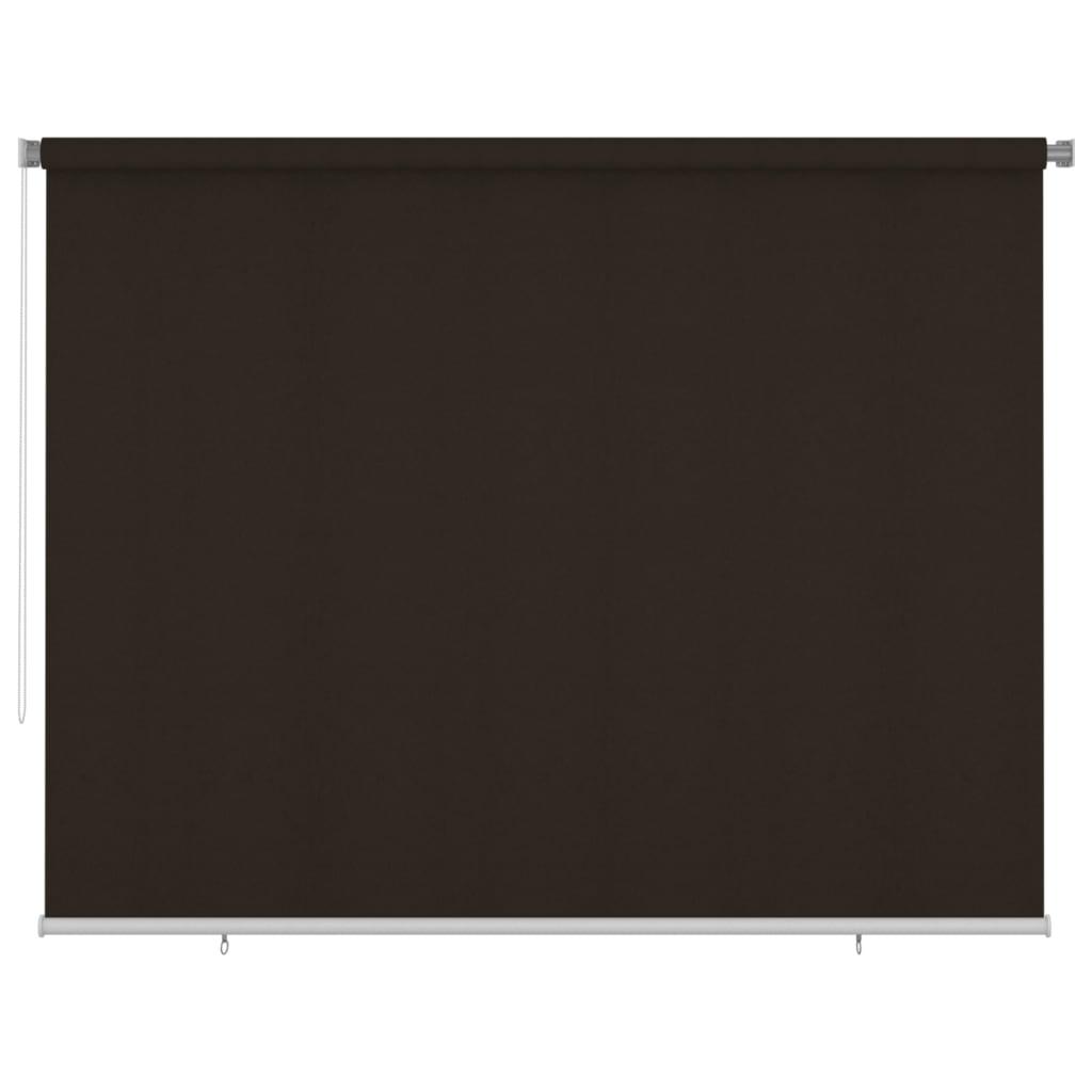 Udendørs rullegardin 300 × 230 cm - HDPE, brun