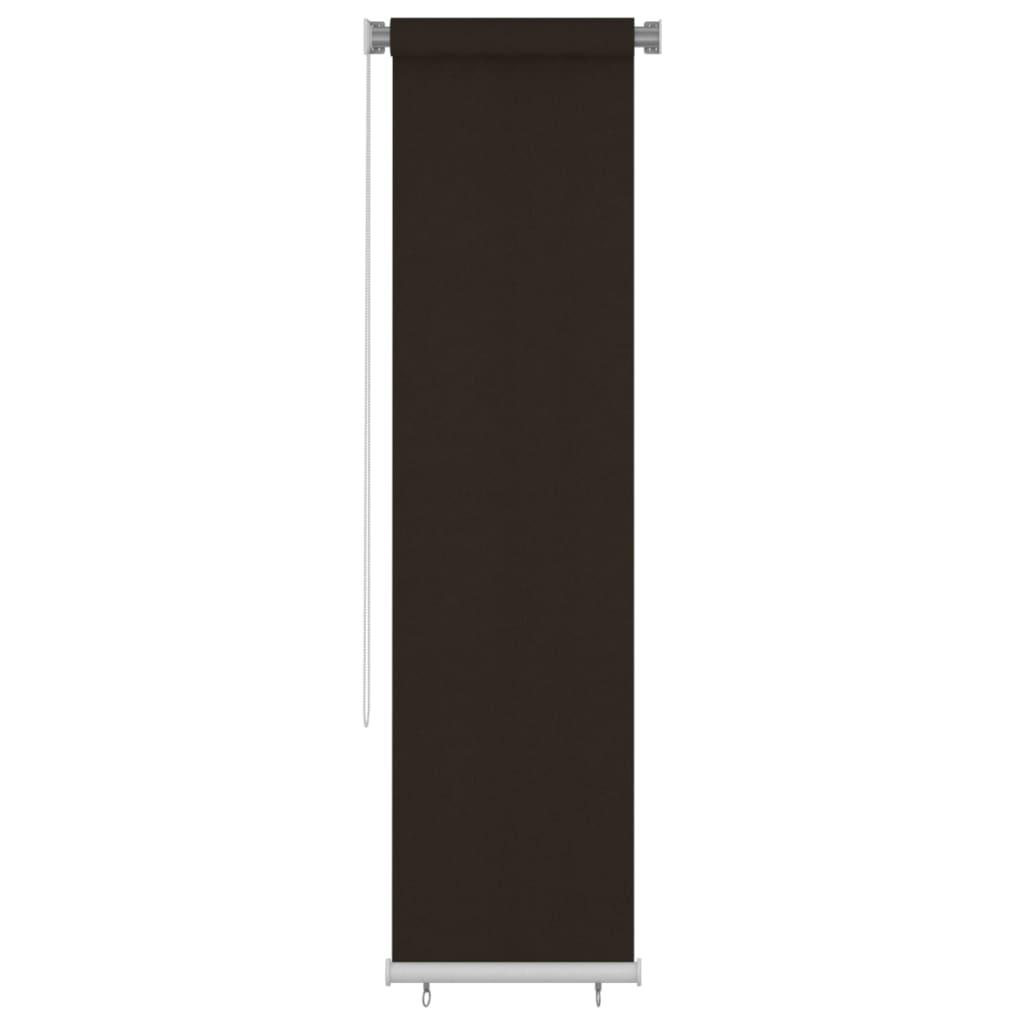 Udendørs rullegardin 60 × 230 cm - HDPE, brun