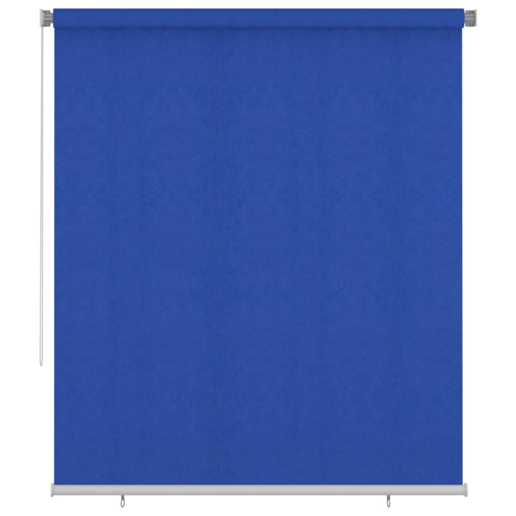 Udendørs rullegardin 200 × 230 cm i HDPE - blå