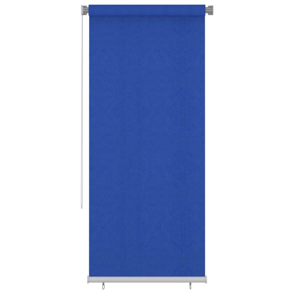 Udendørs rullegardin 100x230 cm HDPE blå