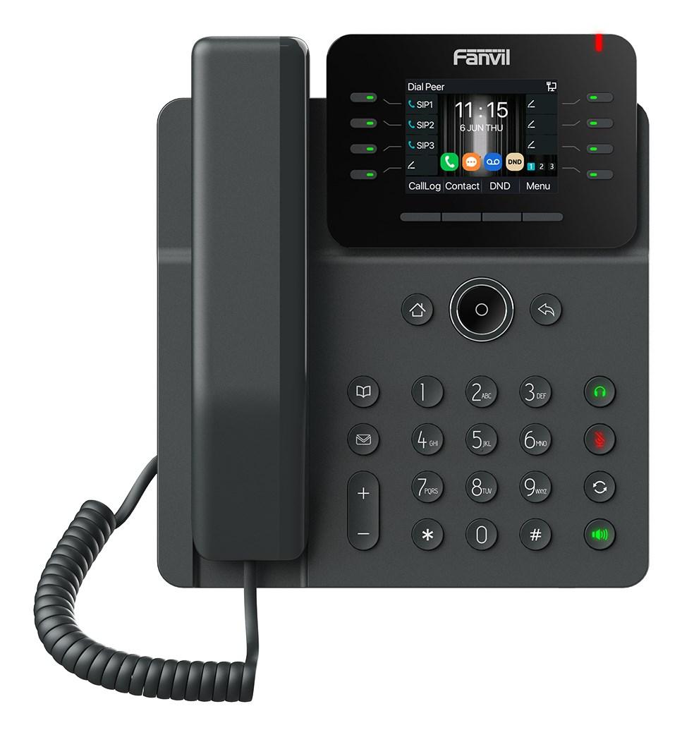 Fanvil V62G IP-telefon - sort, 12 linjer, 2,8" LCD