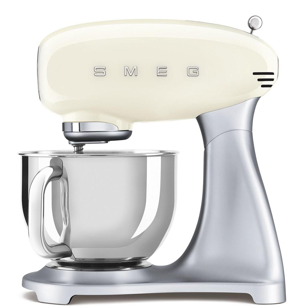 Smeg 50''s Style Køkkenmaskine SMF04CREU Creme, Bordmixer, Cremefarvet, Piskning, 1 m, 4,8 L, Løftestang