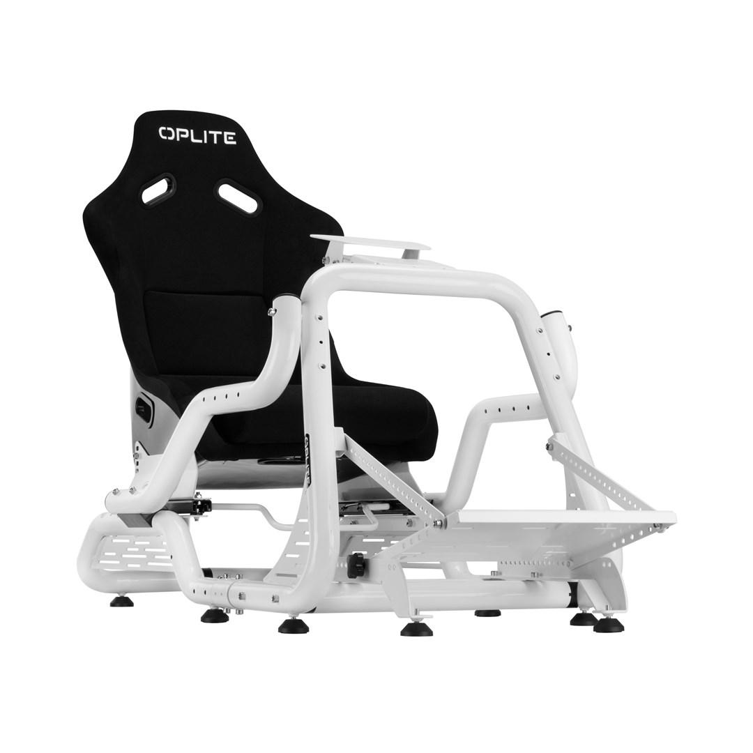 Oplite GTR S8 Infinity Force - racing cockpit til gaming (hvid)