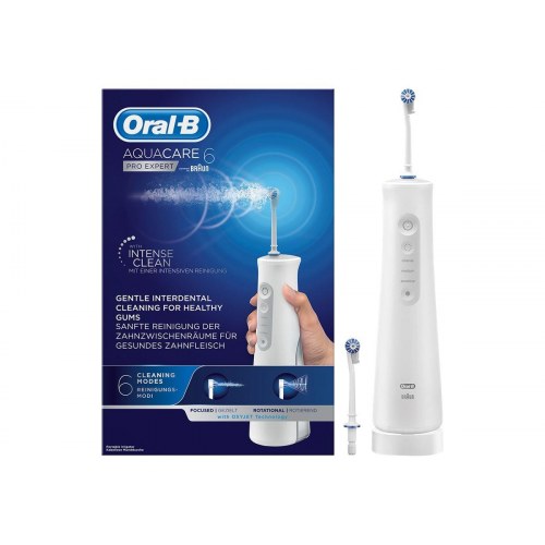 Oral-B Aquacare 6 Pro-Expert trådløs mundskyller - blå/hvid