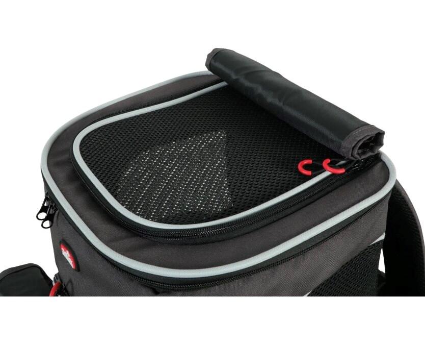 ZOLUX Nomad transport-rygsæk til hund og kat med laptoplomme - 33 × 29 × 40 cm - grå/sort