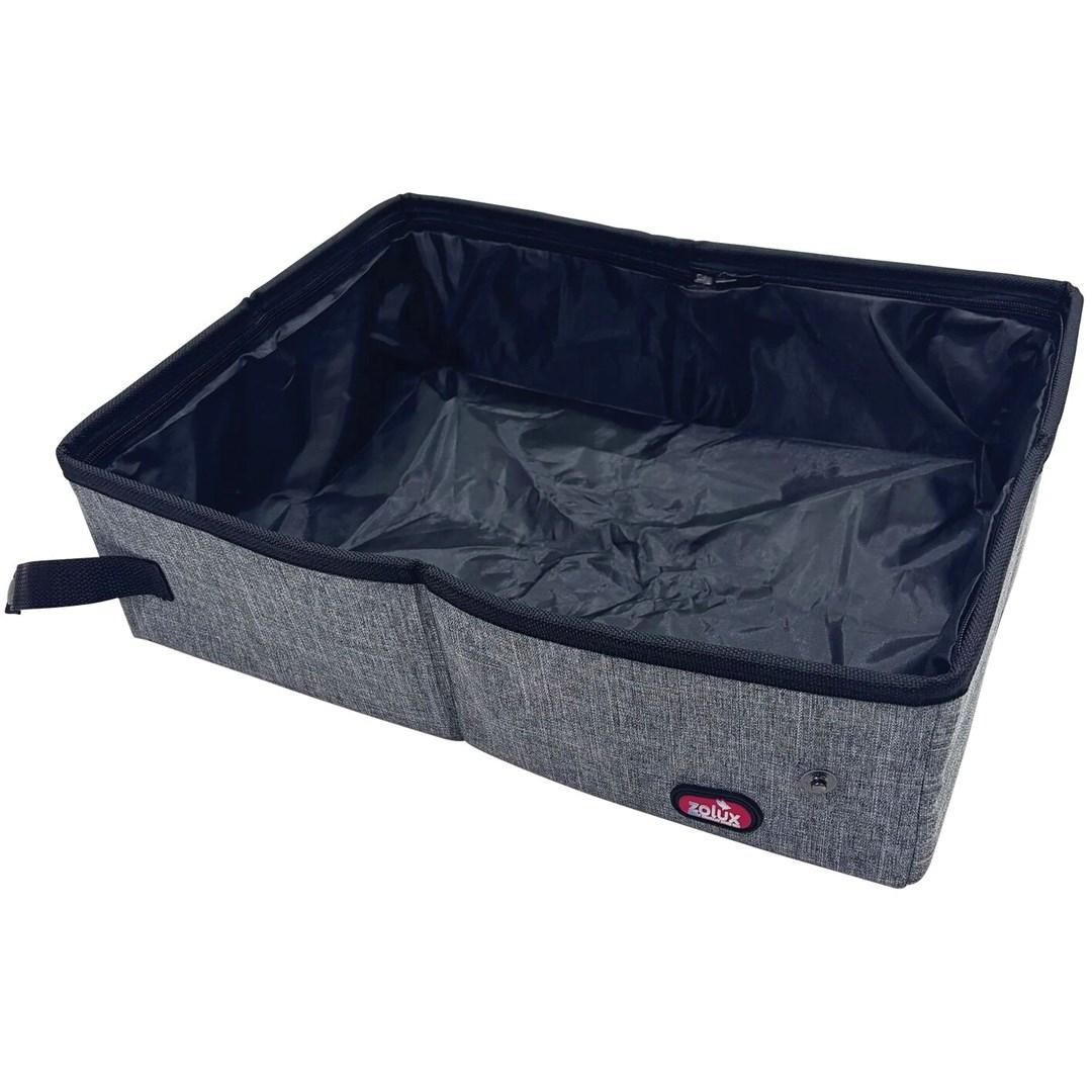 ZOLUX Nomad transport-kattebakke - 40,5 × 30,5 × 12 cm - grå