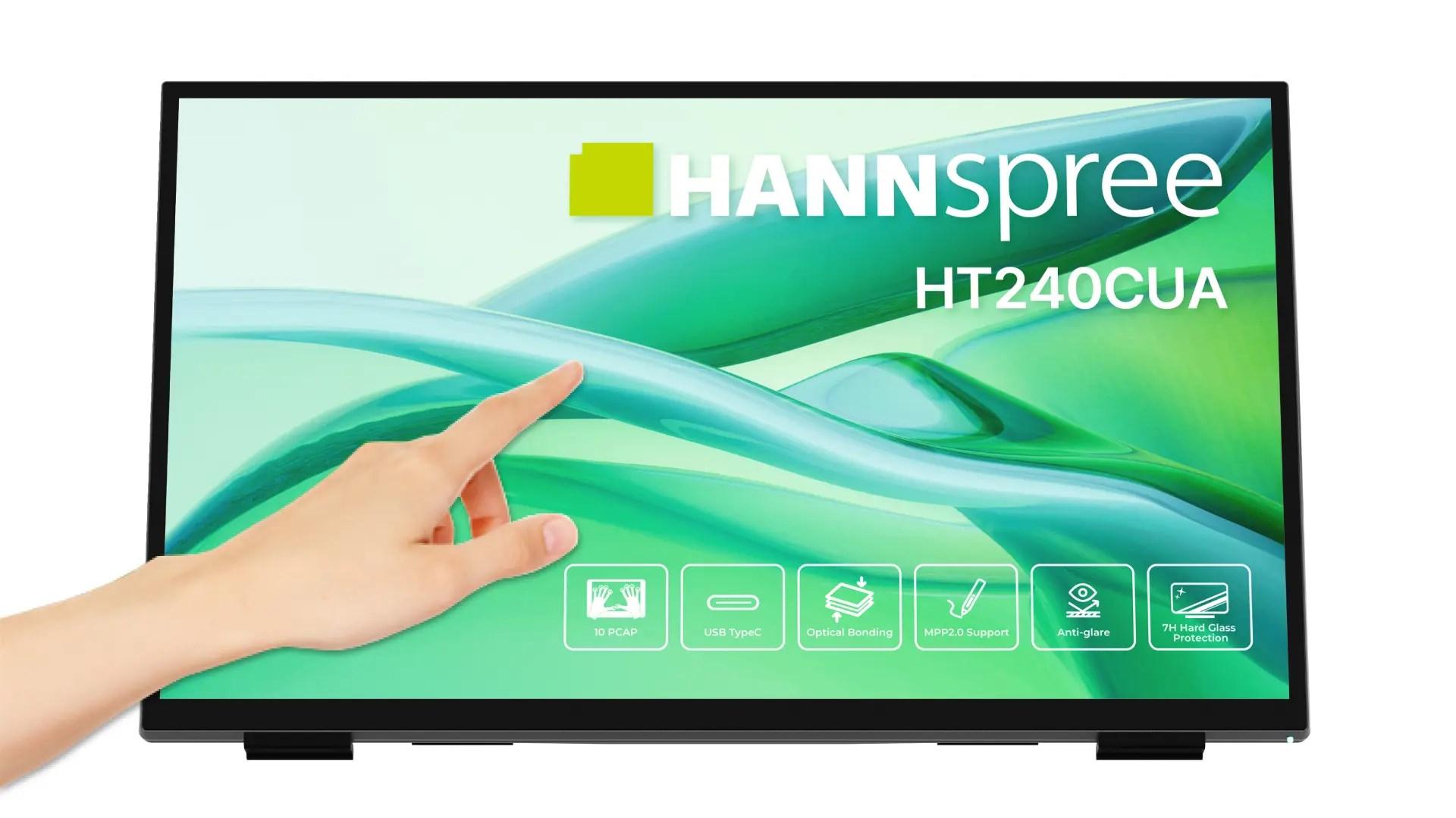 Hannspree HT240CUA 23,8" Full HD LED touchskærm - Sort billede