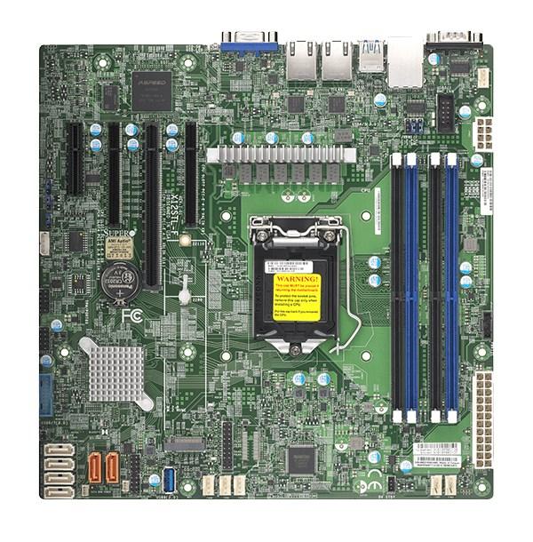 Supermicro X12STL-F-B - Intel C252 LGA 1200 micro ATX server-bundkort (Bulk) billede