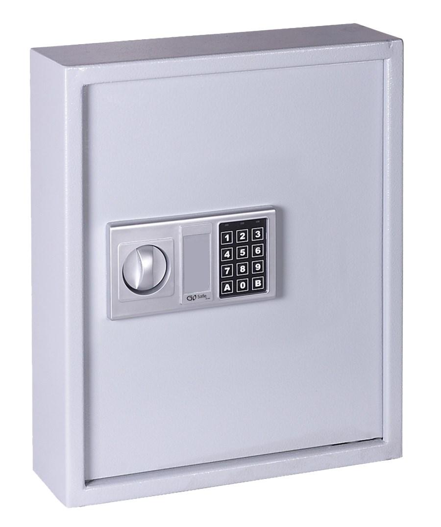 OLYMPIA GOsafe 50B nøgleskab med kode og nøgle - grå, 71 kroge billede