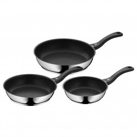 WMF Devil stegepandesæt, rustfrit stål - 20/24/28 cm, non-stick billede