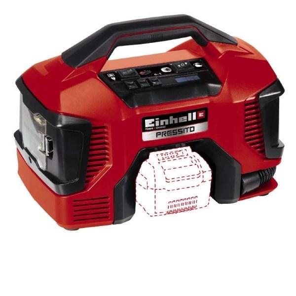 Einhell Pressito 18V hybrid kompressor - 21 l/min, 11 bar, 90 W billede