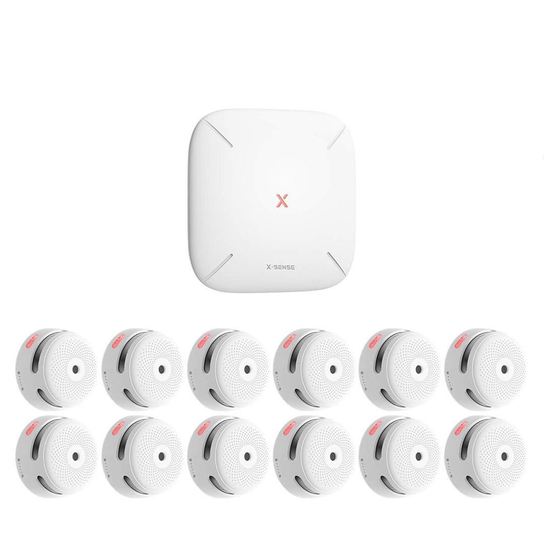 X-Sense FS121 røgalarmsæt plus kontrolpanel (B x H x D) 78 x 48 x 78 mm (ZASXS00107WEU)